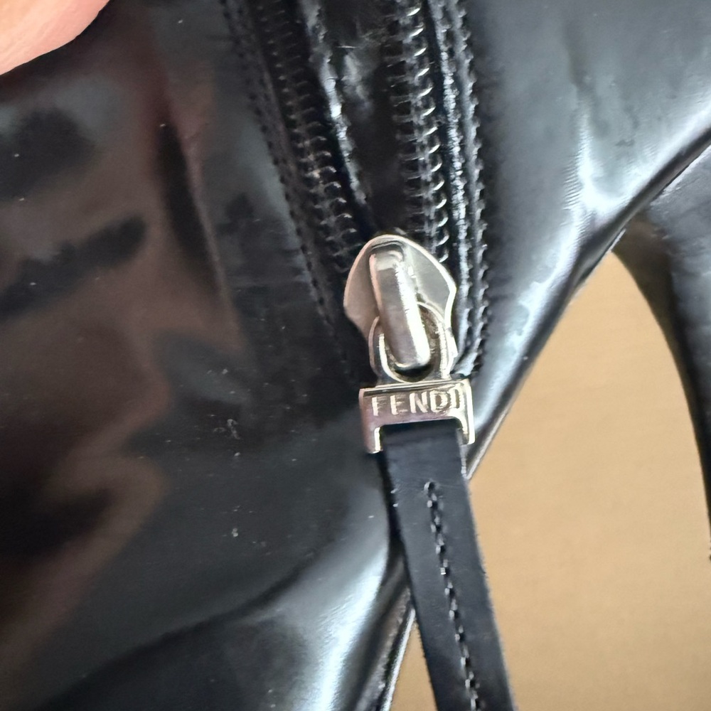 Fendi Black Women's Knee-High Boots - Picture 9 of 12